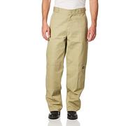 Dickies Men's Double Knee Work Straight Trousers, Beige (Khaki), Size W34/L32