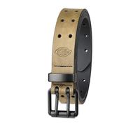 Dickies mens Double Prong Fully Adjustable Leather BeltBelt, Olive Perforated, Small (30-32)