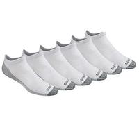 Dickies Men's Dri-Tech Moisture Control 6 Pairs No Show Socks, White, Shoe Size: 5-6