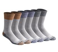 Dickies Men's Dri-tech Moisture Control Crew Multipack Socks, Assorted Colour Block (6 Pairs), XL