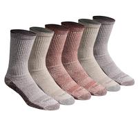 Dickies Men's Dri-tech Moisture Control Crew Socks, Available in M-XXL (6, 12, 18, Natural Twist Assort (6 Pairs), Large (Pack of 6)