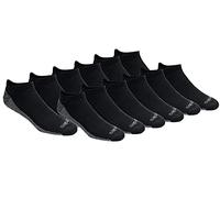 Dickies Men's Dri-tech Moisture Control No Show Socks, Available in M-XXL (6, Casual, Black (12 Pairs), Large (Pack of 24)