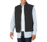 Dickies Men's M Duck Sherpa Lined Vest Work Utility Outerwear, Rinsed Black, 3XL