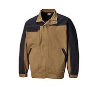 Dickies Two Tone Mens Khaki Black Everyday Work Wear Jacket ED24/7JK KHAKI/BLACK - Size Large