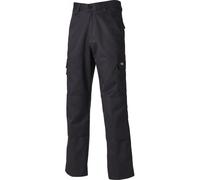 Dickies Mens Everyday Polycotton Knee Pad Pouches Workwear Trousers - Black - Size 32W/32L