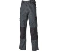 Dickies Mens Everyday Polycotton Knee Pad Pouches Workwear Trousers - Grey - Size 38W/32L