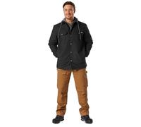 Dickies, Men's, FLEECE HOODED DUCK SHIRT JACK RELAXED, BLACK, XL