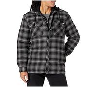 Dickies Men's Fleece Hooded Flannel Shirt Jack Relaxed Shirt (Pack of 1)