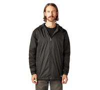 Dickies mens Fleece Lined Nylon Hooded Jacket, Black, M