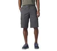 Dickies Men's Flex 13-Inch Relaxed Fit Cargo Short, Charcoal V1, 32