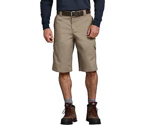 Dickies Men's Flex 13-Inch Relaxed Fit Cargo Short, Desert Sand, 42