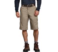 Dickies Men's Flex 13-Inch Relaxed Fit Cargo Short, Desert Sand V1, 34