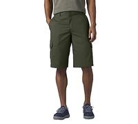 Dickies Men's Flex 13-inch Relaxed Fit Cargo Short, Olive Green V1, 36
