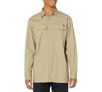 Dickies Men's Flex Denim Long Sleeve Shirt, Desert Sand, Medium