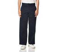 Dickies Men's Flex Double Knee Work Pant Loose Straight Fit, Dark Navy V1, 34W x 32L