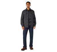 Dickies Men's Flex Duck Shirt Jacket Work Utility Outerwear, Black, X-Small