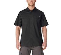 Dickies, Men's, Flex Ripstop SS Shirt Relaxed, Rinsed Black, M