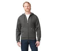 Dickies Men's Big Tall Full Zip Fleece Hoodie Jacket, Dark Heather, 4X