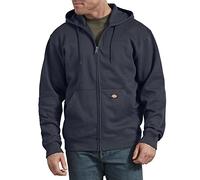 Dickies Men's Full Zip Fleece Hoodie Jacket, Dark Navy, L