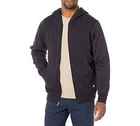 Dickies Mens Full Zip Thermal Lined Fleece Hoodie, Black, S