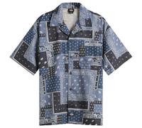 Dickies Men's Glandorf Bandana Print Shirt Dark Navy Medium