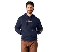 Dickies Men's Graphic DWR Pullover Fleece, Ink Navy, L