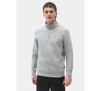 Dickies Mens Grey Melange Oakport Quarter Zip Sweatshirt