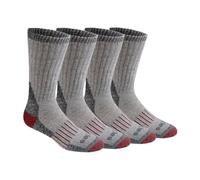 Dickies Men's Heavy Weight Wool Blend Thermal Crew Socks Multipack, Black (4 Pairs), Large