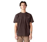 Dickies Men's Heavyweight Crew Neck Short Sleeve Tee T-Shirt, Chocolate, 3XL Big