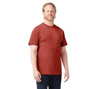 Dickies Men's Heavyweight Crew Neck Short Sleeve Tee Big-Tall T-Shirt, Rustic Red Single Dye Heather, XL