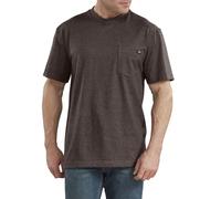 Dickies Men's Short Sleeve Heavyweight Crew Neck Pocket T-Shirt, Chocolate Brown, Medium