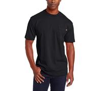Dickies mens Heavyweight Crew Neck Short Sleeve Tee Henley Shirt Black Small US