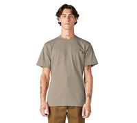 Dickies Mens Heavyweight Crew Neck Short Sleeve Tee Henley Shirt Desert Sand Small US