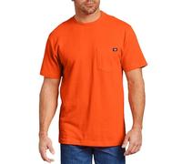 Dickies Men's Heavyweight Crew Neck Short Sleeve Tee T-Shirt, Bright Orange, Medium