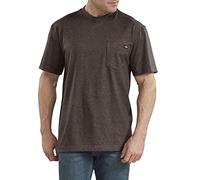 Dickies Men's Heavyweight Crew Neck Short Sleeve Tee T-Shirt, Chocolate Brown, S