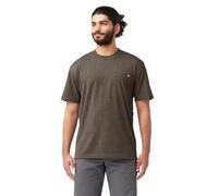 Dickies Men's Heavyweight Crew Neck Short Sleeve Tee T-Shirt, Chocolate Brown, XXL