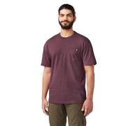 Dickies - Mens Heavyweight Heathered Crew Neck Shirt, XXXX-Large, Burgundy Single Dye