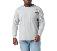 Men's Dickies Pocket Long Sleeve Cotton Men's Grey T-Shirt