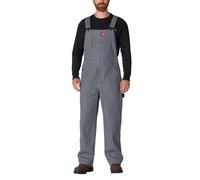 Dickies mens Hickory Striped Bib overalls and coveralls workwear apparel Hickory Stripe 34W x 32L US