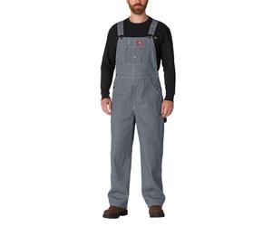 Dickies mens Hickory Striped Bib overalls and coveralls workwear apparel Hickory Stripe 34W x 32L US