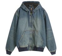 Dickies Men's Hilham Hooded Denim Jacket Khaki Tinted Blue
