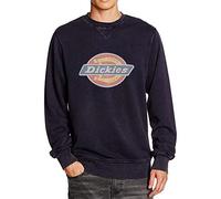Dickies Men's HS Regular Fit Crew Neck Long Sleeve Sweatshirt, Blue (Dark Navy), X-Small