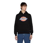 Women's Dickies Unisex Icon Logo Hoodie in Black - Size: 12
