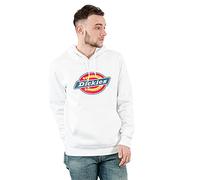 Dickies Mens Icon Logo Hoodie Sweatshirt, White, XS UK