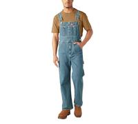 Dickies Mens Indigo Bib Overalls, Medium Heritage Tint, 48W / 32L