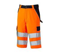 Dickies Mens Industry Polycotton Two Tone Hi Vis Reflective Shorts