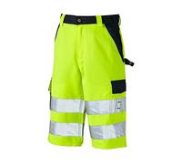 Dickies Mens Industry Polycotton Two Tone Hi Vis Reflective Shorts