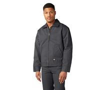 Dickies Men's Insulated Eisenhower Front-Zip Jacket, Charcoal, L Tall