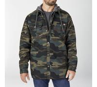Dickies Men's Jacket Fleece Hooded Duck Shirt Coat with Hydroshield TJ213