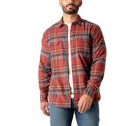 Dickies Mens L/S Flex Flannel Shirt, Red Ochre, XL